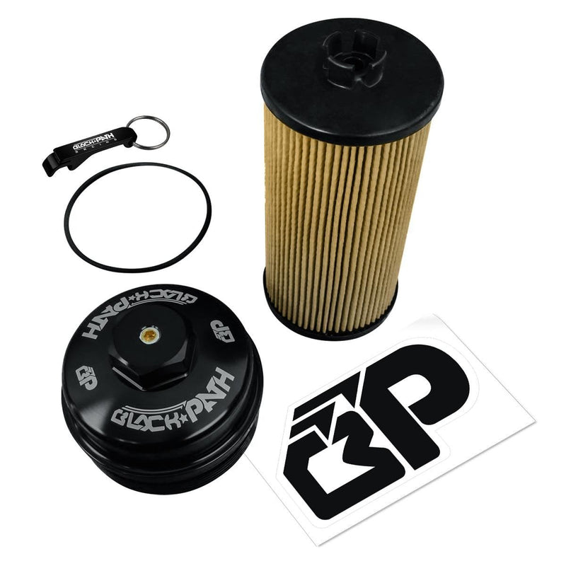 2003-2010 Ford F250 Super Duty Diesel Black Oil Filter Cap + BOSCH Filter