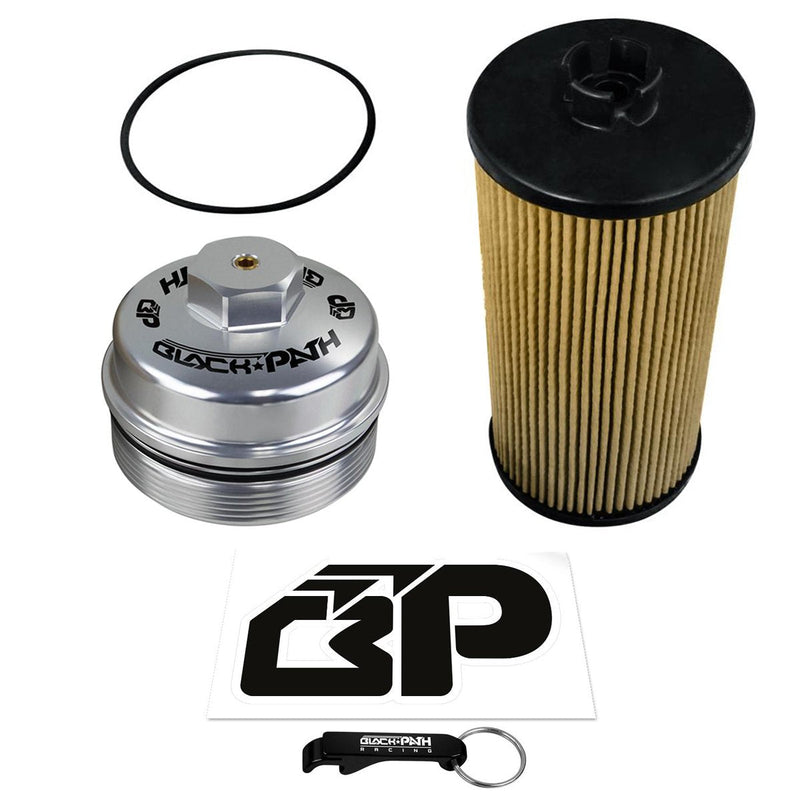 2003-2010 Ford F250 Super Duty Diesel Black Oil Filter Cap + BOSCH Filter