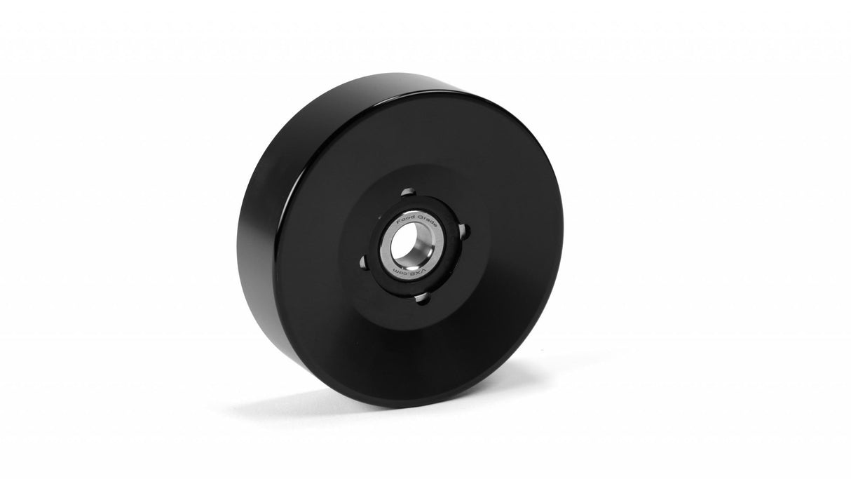 2003-2018 Cummins 5.9L/6.7L Upper Fan Idler for use with Electric Water Pumps Black Finish (FPE-34658-BLK)