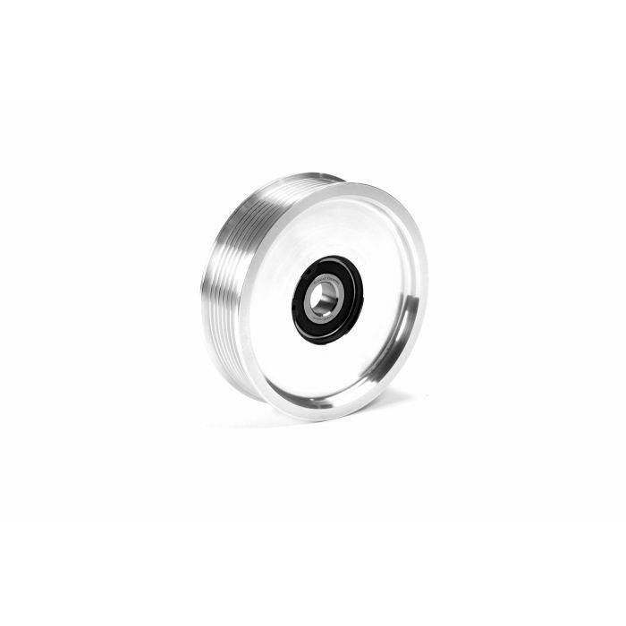 2003-2018 Cummins 5.9L/6.7L Upper Fan Pulley Idler Bare Aluminium Finish (FPE-34657-AL)