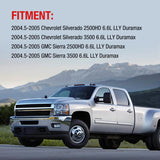 For 2004-2005 6.6L Chevy GMC Silverado LLY Duramax Diesel EGR Delete Kit (Upgraded) Flashark