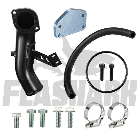 For 2004-2005 6.6L Chevy GMC Silverado LLY Duramax Diesel EGR Delete Kit (Upgraded) Flashark