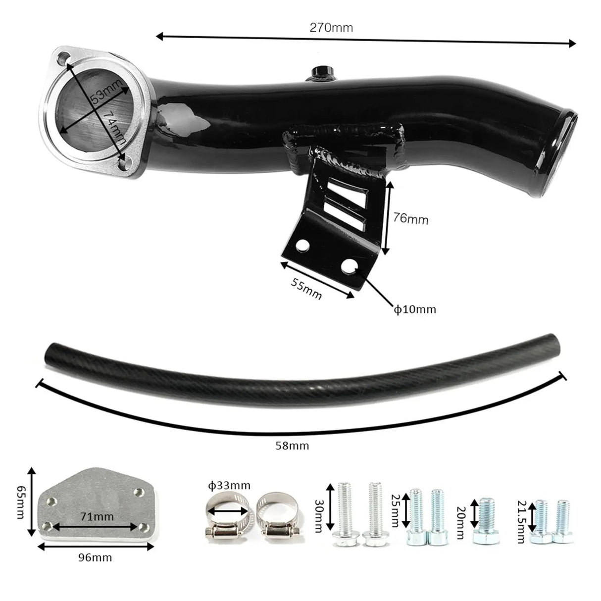For 2004-2005 6.6L Chevy GMC Silverado LLY Duramax Diesel EGR Delete Kit (Upgraded) Flashark