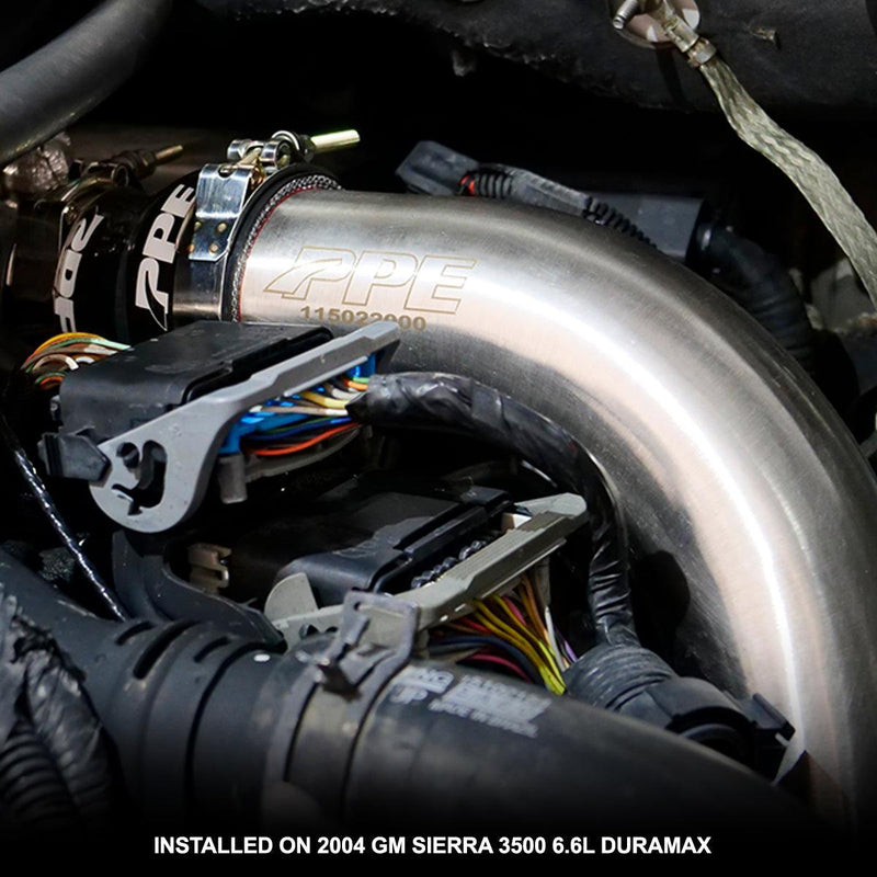 2004.5-2010 Duramax PPE Hot Side Intercooler Charge Pipe 3" Stainless Steel (115022000)