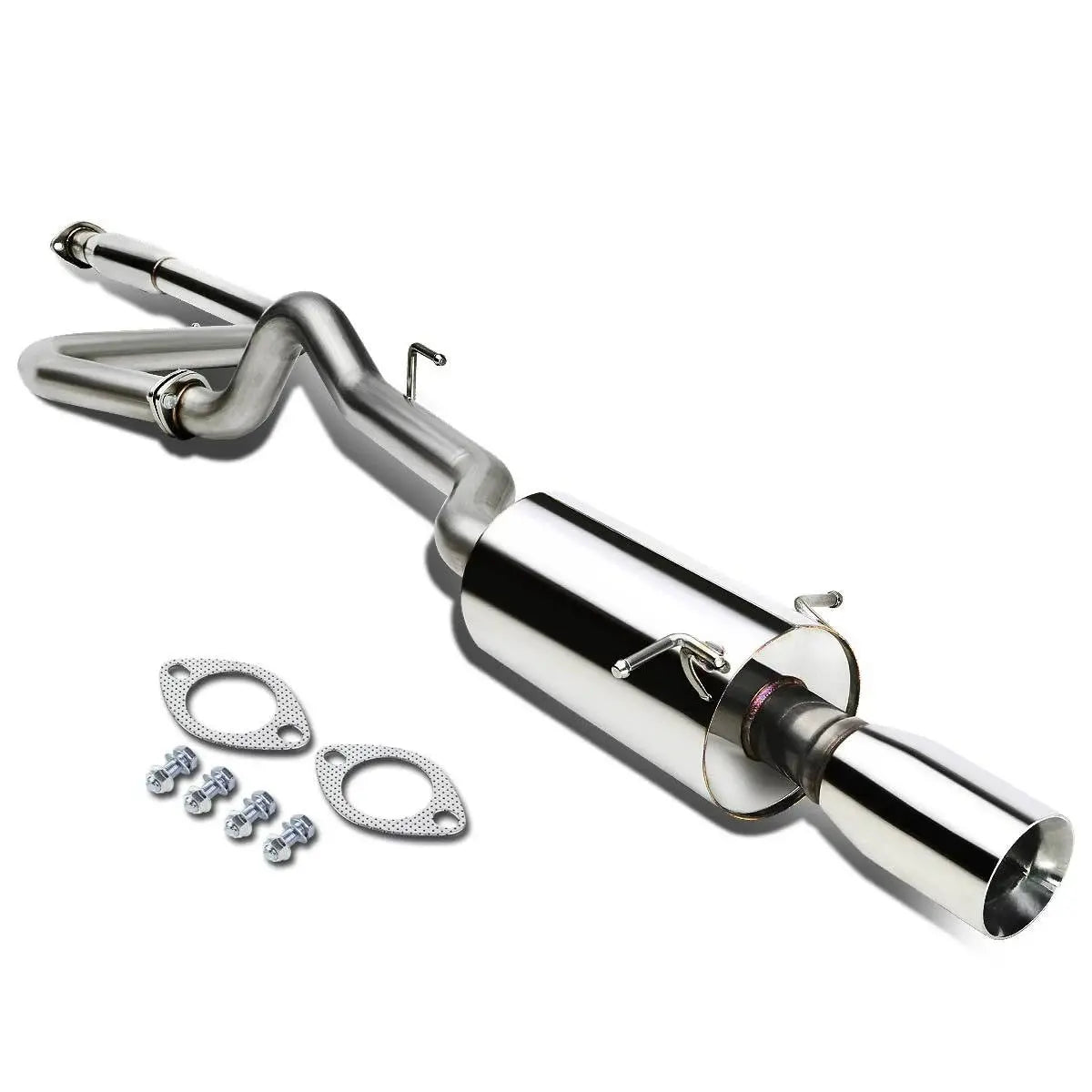 Catback Exhaust System for 2005-2007 Chevrolet Cobalt & Pontiac G5 2.2L DOHC w/ 3.5-inch Muffler Rolled Tip