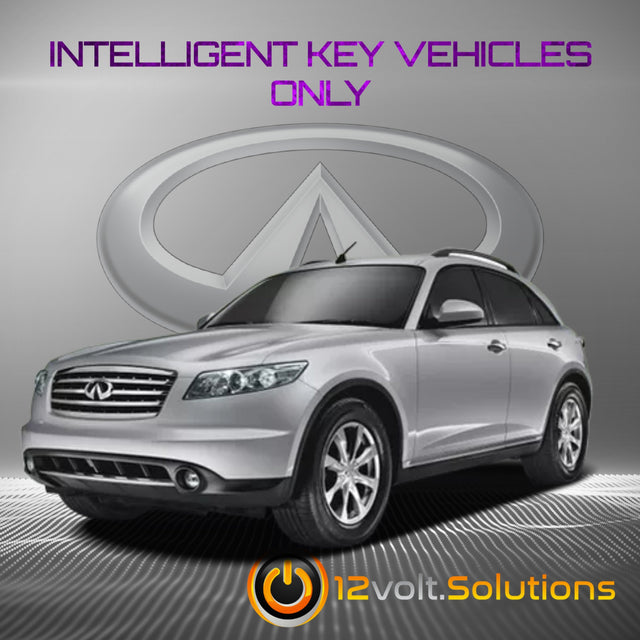 12Volt.Solutions Remote Start Plug and Play Kit for 2005-2008 Infiniti FX45 Intelligent Key