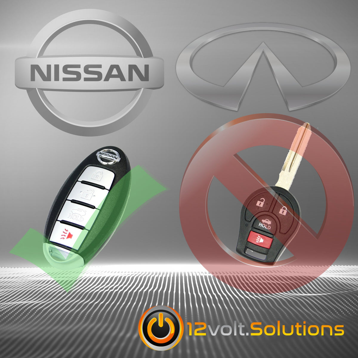 12Volt.Solutions Remote Start Plug and Play Kit for 2005-2008 Infiniti FX45 Intelligent Key
