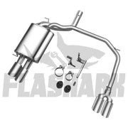 2005-2010 BMW 5 Series E60 E61 523i/525i/530i Catback Exhaust System w/ M5 Style Dual Tip Flashark