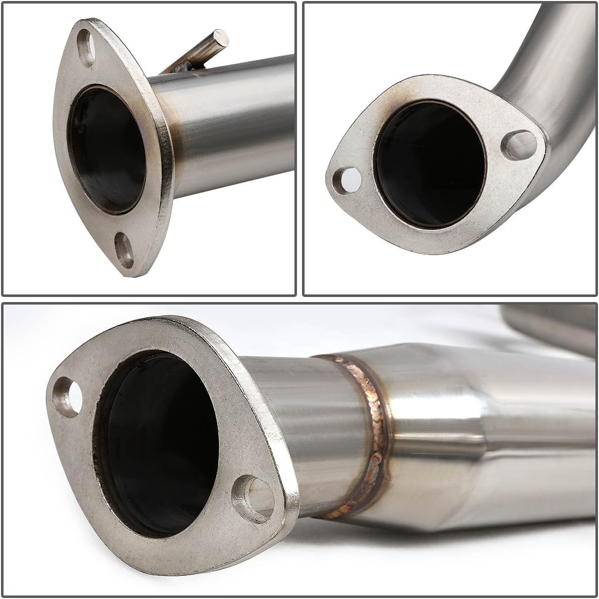 2005-2007 Chevy Cobalt & Pontiac G5 2.2L DOHC Stainless Steel Catback Exhaust System w/ 3.5-inch Muffler Rolled Tip Flashark