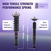 2005-2010 Dodge Charger Magnum Challenger Chrysler 300 Coilover Shock Absorbers Struts 4PCS Flashark