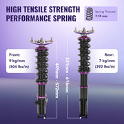 2000-2007 Subaru Impreza WRX & WRX STi Coilovers 4PCS Flashark