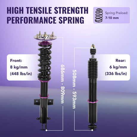 2005-2014 Ford Mustang Height Adjustable Coilovers 4PCS