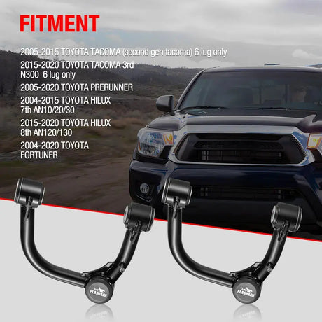 2005-2023 Toyota Tacoma Prerunner 6 Lug Lifted Front Upper Control Arms 2 Inch-4 Inch