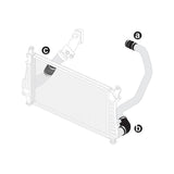 2006-2010 Duramax LLY/LBZ/LMM Intercooler Piping Silicone Hose Kit (115910610)