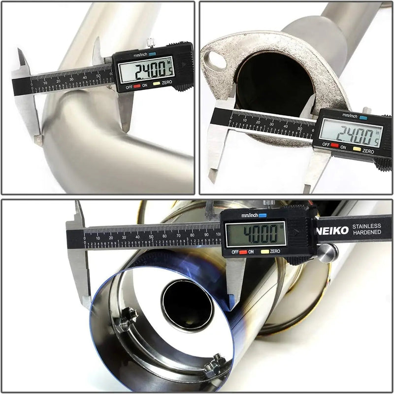 2006-2011 Honda Civic 4-Door Sedan Catback Exhaust System Burnt Muffler Tip N1 series Flashark