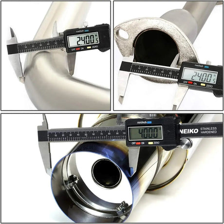 2006-2011 Honda Civic 4-Door Sedan Catback Exhaust System Burnt Muffler Tip N1 series