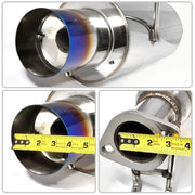 2006-2011 Honda Civic 4-Door Sedan Catback Exhaust System Burnt Muffler Tip N1 series Flashark