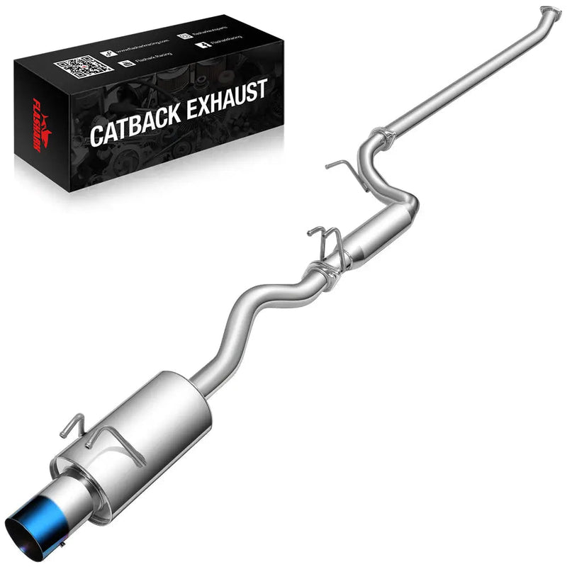 2006-2011 Honda Civic 4-Door Sedan Catback Exhaust System Burnt Muffler Tip N1 series Flashark