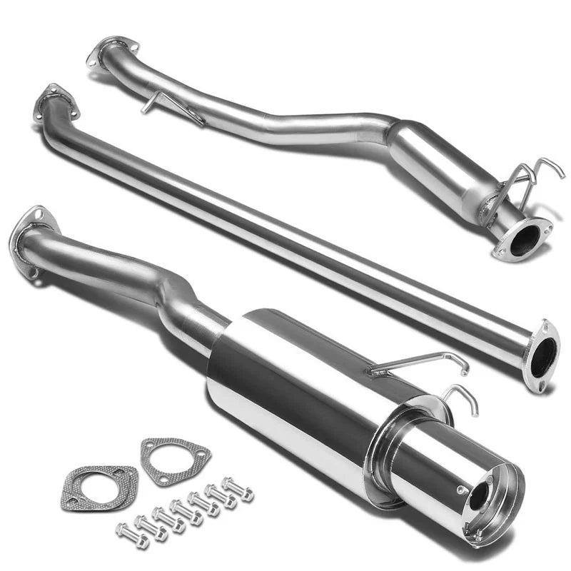 2006-2011 Honda Civic 4-Door Sedan Catback Exhaust System Burnt Muffler Tip N1 series Flashark