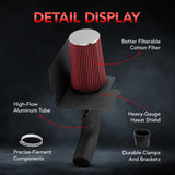 2007-2011 Jeep Wrangler High-flow Cold Air Intake Kit Flashark