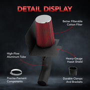 2007-2011 Jeep Wrangler High-flow Cold Air Intake Kit Flashark