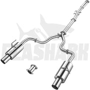 2007-2012 Nissan Altima V6 4 Inches Rolled Muffler Tip Catback Exhaust System Flashark