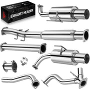 2007-2012 Nissan Altima V6 4 Inches Rolled Muffler Tip Catback Exhaust System Flashark
