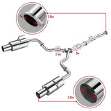 2007-2012 Nissan Altima V6 4 Inches Rolled Muffler Tip Catback Exhaust System Flashark