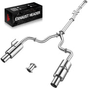 2007-2012 Nissan Altima V6 4 Inches Rolled Muffler Tip Catback Exhaust System Flashark