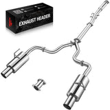 2007-2012 Nissan Altima V6 4 Inches Rolled Muffler Tip Catback Exhaust System