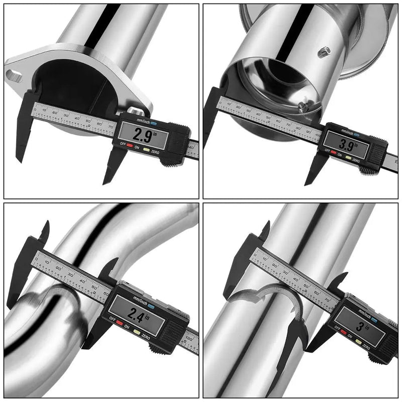 2007-2012 Nissan Altima V6 4 Inches Rolled Muffler Tip Catback Exhaust System Flashark