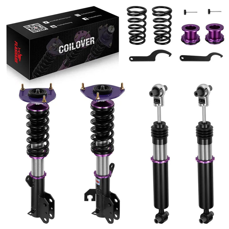 2007-2012 Nissan Sentra 32-Way Damping Coilover Shock Absorbers Struts | Flashark Flashark