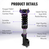 2007-2012 Nissan Sentra 32-Way Damping Coilover Shock Absorbers Struts | Flashark Flashark