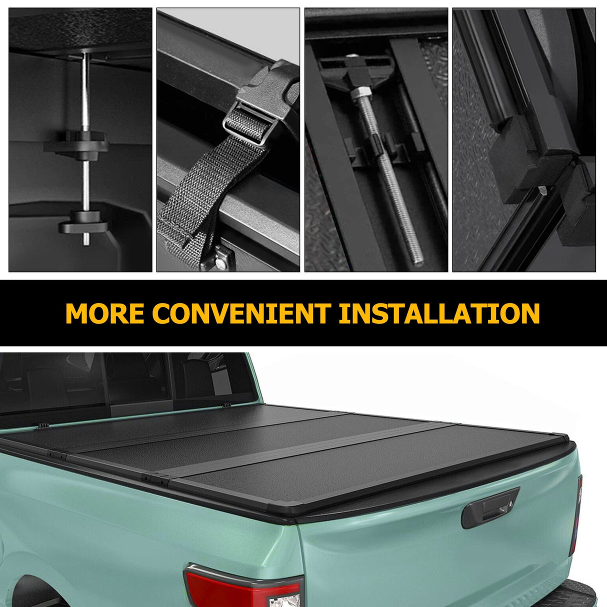 Trucktok 2007-2013 Chevy Silverado Sierra 5.8FT 3-Fold Hard Bed Tonneau Cover TruckTok