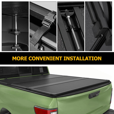 Trucktok 2007-2014 Chevy Silverado Sierra 6.5FT 3-Fold Hard Bed Tonneau Cover TruckTok