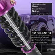 2007-2013 Nissan Altima Sedan (L32) & Coupe (D32) Coilover Suspension Kit 4PCS - Adjustable Damper, Height Lowering Flashark