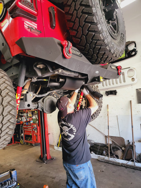 2007-2017 Jeep Wrangler JK (3.6L / 3.8L) & 2018-2023 Jeep Wrangler JL (2.0L / 3.6L) Axle-Back Exhaust System Flashark