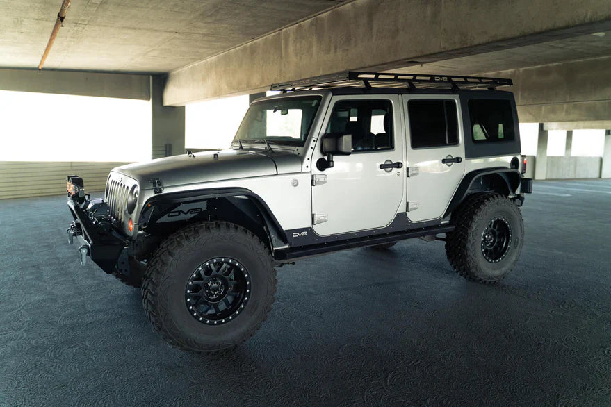 DV8 Offroad 07-18 Jeep Wrangler JK Front & Rear Slim Fenders