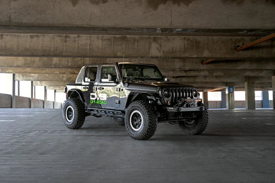 DV8 Offroad 07-18 Jeep JK, 18+ JL/ JT Jeep Wrangler Front Stubby Bumper