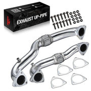 For 2008-2010 6.4L Ford Powerstroke Diesel Heavy Duty Polished Exhaust Up-Pipe Flashark
