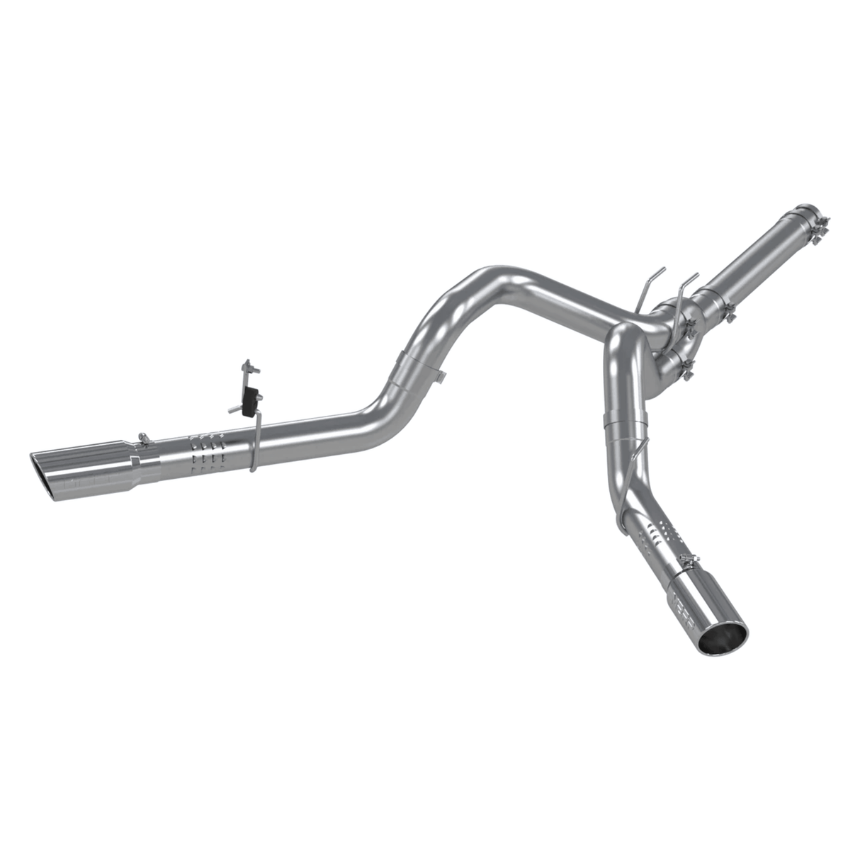 2008-2010 Powerstroke 6.4L Aluminized DPF Back Cool Duals Exhaust (S6244AL)
