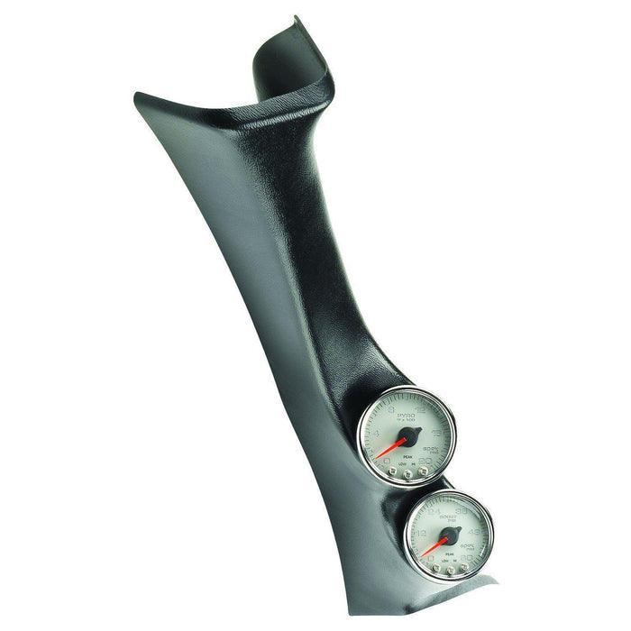 2008-2010 Powerstroke 6.4L Spek-Pro Silver and Chrome Pillar Gauge Kit (P72012)