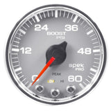 2008-2010 Powerstroke 6.4L Spek-Pro Silver and Chrome Pillar Gauge Kit (P72012)