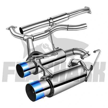 2008-2014 Subaru Impreza WRX STI Catback Exhaust System w/ N1 Dual Burnt Tip Flashark