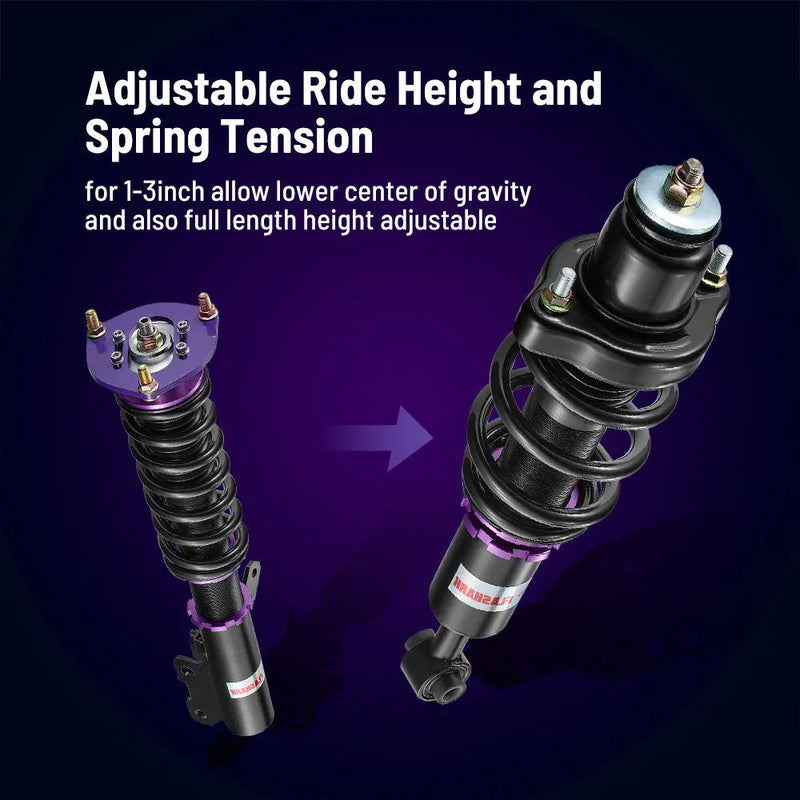 Coilovers For 2008-2016 Mitsubishi Lancer & Ralliart Sedan 4-Door 4PCS Flashark