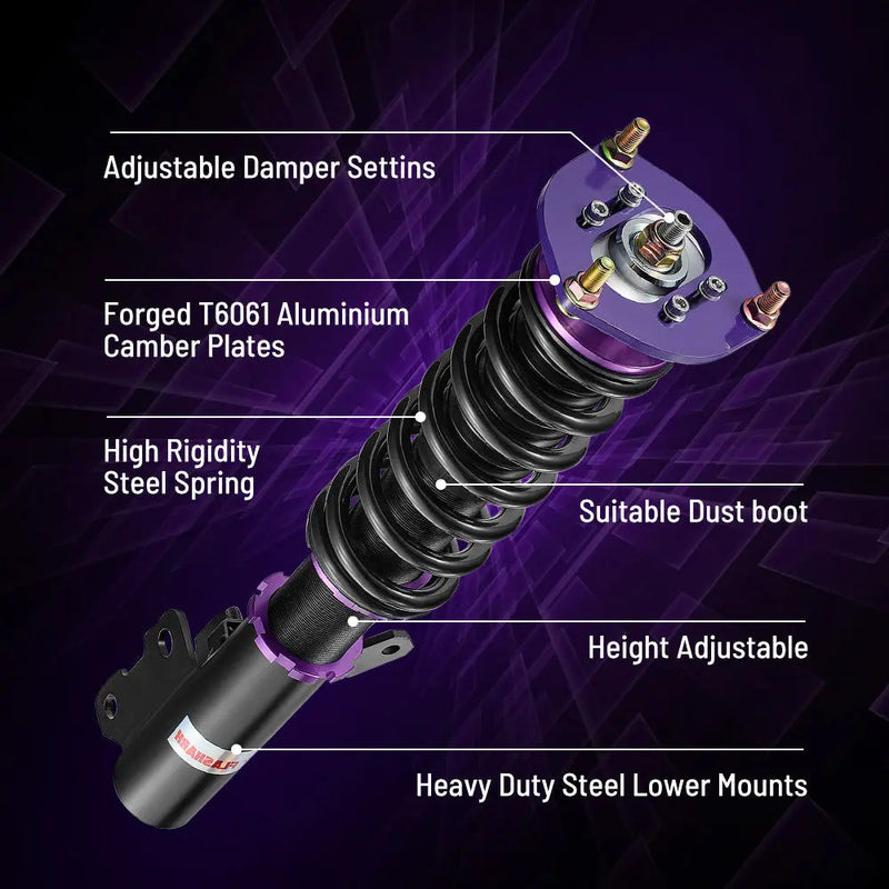 Coilovers For 2008-2016 Mitsubishi Lancer & Ralliart Sedan 4-Door 4PCS Flashark