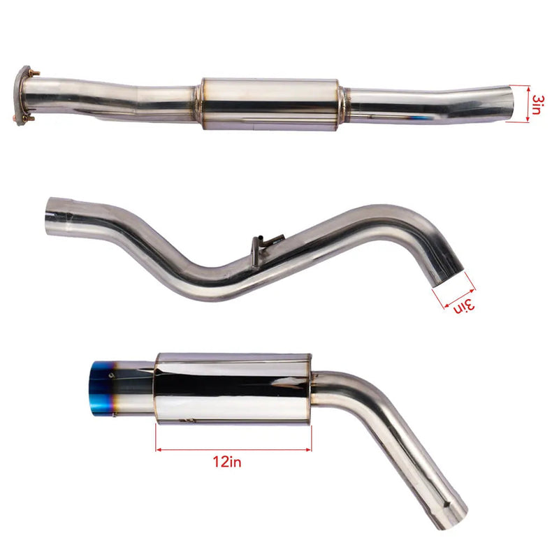 2011-2021 Subaru WRX STI Sedan Cat-Back Exhaust System Flashark