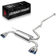 2009-2014 Hyundai Genesis Coupe 2.0L Catback Exhaust System w/ N1 Burnt Quad Tip Flashark