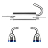 2009-2014 Hyundai Genesis Coupe 2.0L Catback Exhaust System w/ N1 Burnt Quad Tip