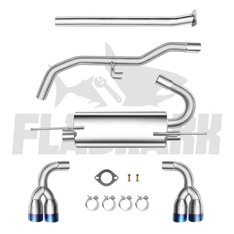 2009-2014 Hyundai Genesis Coupe 2.0L Catback Exhaust System w/ N1 Burnt Quad Tip